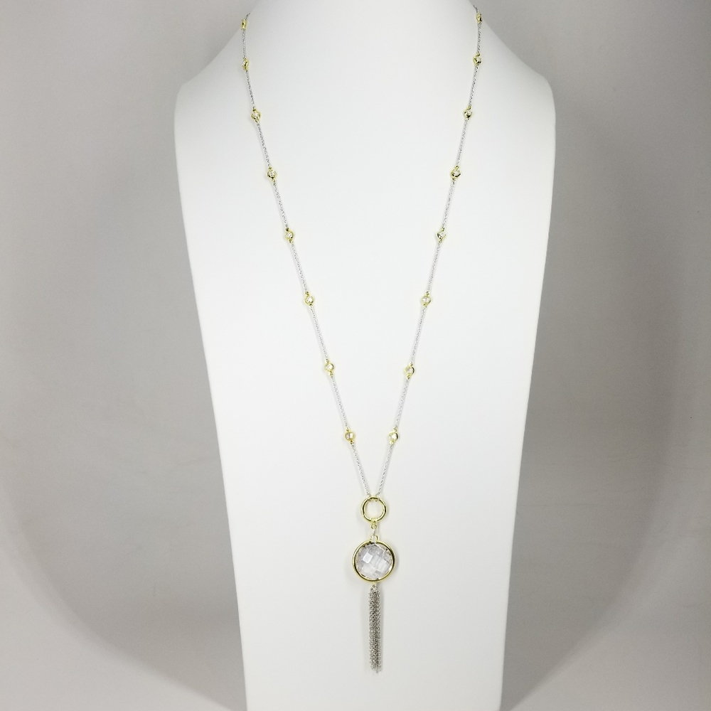 2 Ways Tassel CZ by the Yard Necklace NWT - Picture 9 of 12